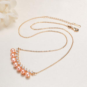 Collar con Colgante de Barra de Equilibrio de Estilo Étnico con Perla de Agua Dulce, Procedente de Zhuji Stall Crystal Jewelry - Product Image 2