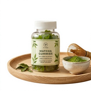 Les oursons gommeux au thé vert matcha faits sur mesure peuvent stimuler le métabolisme et la détoxification, et maintenir un système immunitaire en bonne santé. - Product Image 1