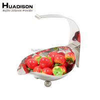 Fournitures de traiteur Huadison, plateau à fruits pour fête d'anniversaire, plateau à fruits pour mariage, stand à desserts, plateau à fruits en argent martelé