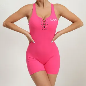 Xw-20720 plus récent sans couture <span class=keywords><strong>croisé</strong></span> attaché dos nu Yoga femmes saut costumes Yoga <span class=keywords><strong>costume</strong></span> ensemble pour les femmes en plein air Gym Fitness nous - Product Image 1