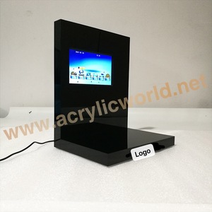 Thời Trang Phong Cách <span class=keywords><strong>Acrylic</strong></span> Mỹ Phẩm Chai Nước Hoa Hiển Thị Đứng Với LCD - Product Image 3