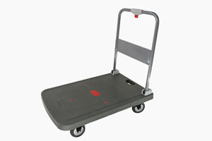 Carretilla de Plataforma Resistente con Superficie de Plástico ABS y Construcción de Acero, Movilidad Suave para Transporte, Capacidad de 150, 180, 300 kg - Product Image 4