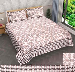 Juego de colcha de cama con estampado Floral de la mejor calidad fabricado en Rajasthan Queen Juego de sábanas Juego de fundas de almohada sábanas - Product Image 3