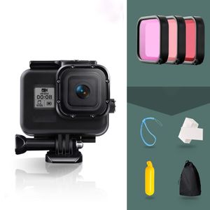 Funda protectora impermeable para <span class=keywords><strong>GoPro</strong></span> HERO8 Black, 45m, con filtros de agarre flotante Bobber - Product Image 2