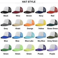 Gorra de camionero de espuma de 5 paneles con malla, gorra de béisbol con logotipo personalizado bordado para publicidad, venta al por mayor para hombres y mujeres