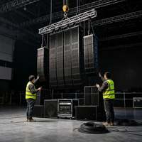 Système audio professionnel de haut-parleurs Line Array actifs et passifs pour églises, mariages, événements en direct et scènes