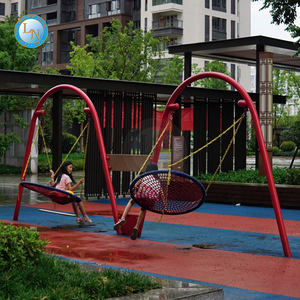<span class=keywords><strong>LINO</strong></span> Balançoire de jardin suspendue en filet pour aire de jeux Divertissement pour enfants avec renfort de chaîne en fer - Product Image 6