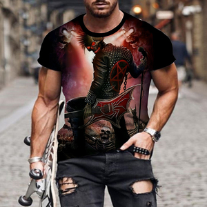 T-<span class=keywords><strong>shirt</strong></span> Homme <span class=keywords><strong>Musique</strong></span> <span class=keywords><strong>Rock</strong></span> Imprimé Sublimation Été Col Rond Manches Courtes Décontracté Mode - Product Image 4
