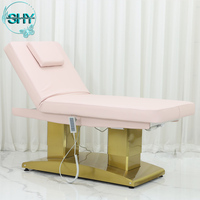 Table de massage professionnelle de luxe pour cils, chauffante et inclinable, 4/3 moteurs, pour salon, soins du visage, spa, traitement médical