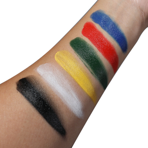 Bảng màu sơn mặt 6 màu chuyên nghiệp cho Halloween SFX cho chú hề <span class=keywords><strong>Zombie</strong></span> Avatar Trang Phục Cosplay-Bao gồm màu xanh đỏ - Product Image 3