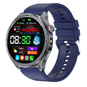 Nouvelle montre connectée ECG ET472 2026 avec fonction d'appel, <span class=keywords><strong>lampe</strong></span> de poche, assistant vocal IA et surveillance de la température corporelle - Product Image 3