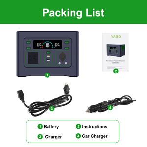 Sistema de estación de suministro de energía de almacenamiento de energía al aire libre 288Wh estación de energía Camping Lifepo4 estación de energía Solar portátil 300W - Product Image 6