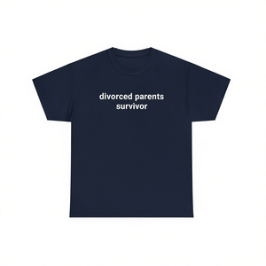 Maglietta Unisex per Genitori Divorati, Manica Corta, Collo Tondo, Stampa Digitale, Promozionale - Product Image 1