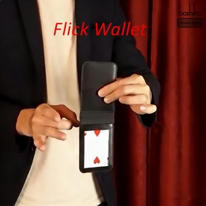 Portefeuille magique Boshiho Flick pour homme et femme, portefeuille minimaliste avec porte-cartes RFID, portefeuille fin en cuir - Product Image 1