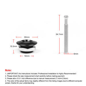 Cierre de Capó de Carreras Mini de 30 mm Tipo Botón con Hebilla Envolvente y Tornillo de Acero Inoxidable de 55 mm para Sistemas de Ajuste de Motor y Modificación de Automóviles - Product Image 4