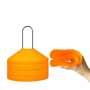 Latihan kelincahan sepak bola kerucut cakram dengan tempat untuk latihan olahraga sepak bola basket peralatan latihan pelatih - Product Image 1