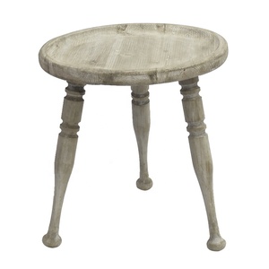 Juego 3 mesa de centro de salón de madera de anidación grande gris rústico, mesas laterales de madera, mesas de consola de sofá muebles de decoración Vintage - Product Image 2