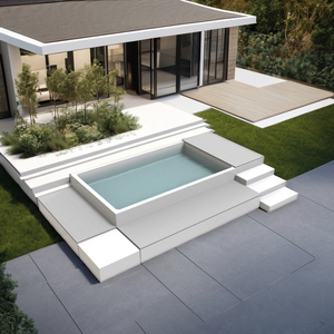 Piscines hors sol combinées pratiques aucune installation requise mini piscine en fibre de verre facile à déplacer - Product Image 5