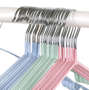 Maison sans couture simple cintre en métal adulte 40G antidérapant cintre rainure trempé cintre en plastique - Product Image 3