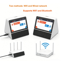 Dispositif de traduction de bureau avec écran couleur OLED de 7 pouces, machine de traduction électronique intelligente AI avec batterie de 5000 mAh pour les voyages