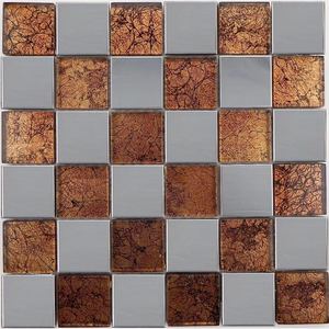 High Quality Self Adhesive <strong>Wall</strong> Decorations Aluminium <strong>Plastic</strong> Metal Mosaic <strong>Tiles</strong> - Product Image 6