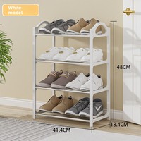 Petit porte-chaussures en métal peu encombrant, montage simple, rangement domestique pour salon et dortoirs, pour étagères et supports à chaussures