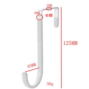 Ganchos para puerta Xi Xin de 5 pulgadas, perchas que no dejan marcas para baño, dormitorio, sala de estar, gancho con pegamento sin residuos. - Product Image 2