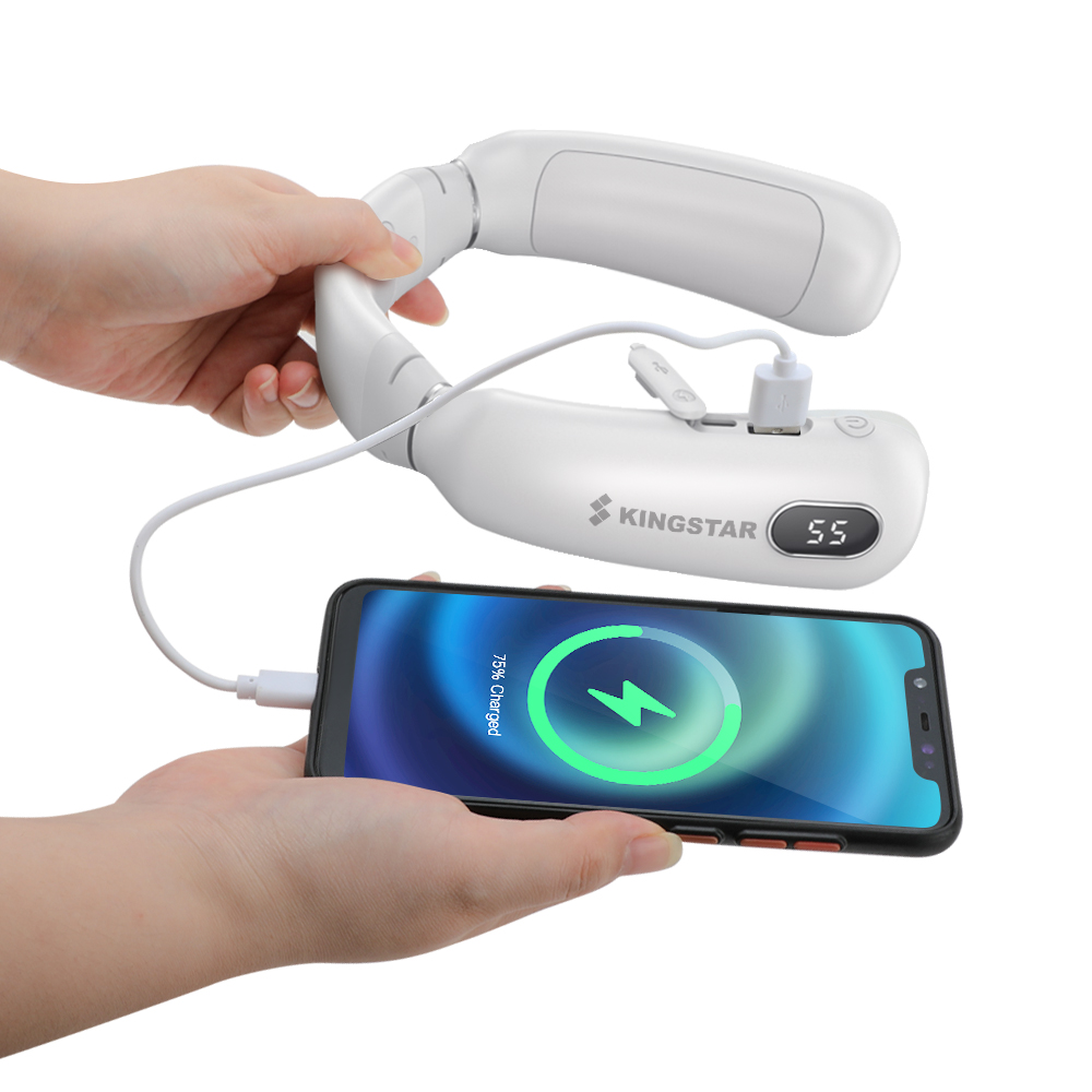 Личная этикетка наружный USB Перезаряжаемый светодиодный нагреватель для шеи с внешним аккумулятором 9600 мАч