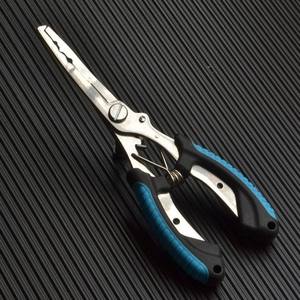 Alicates de pesca Ztc427, 21 Cm, acero inoxidable, mango azul portátil, herramienta multifuncional para señuelos, aparejos de pesca al aire libre - Product Image 1