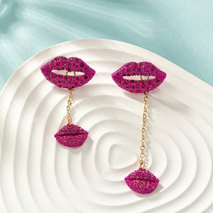 Pendientes Largos de Diseño Europeo Americano, Estilo Retro, Simple, Creativo, con Diamantes de Imitación, Diseño de Nicho, Combinan con Todo, Chapados en Oro - Product Image 3