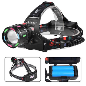 Linterna Frontal LED Recargable con 2 Baterías 18650 para Ciclismo Nocturno, Exploración de Cuevas y Uso en Exteriores - Product Image 2