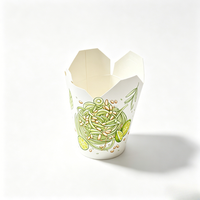 Boîte à emporter jetable en papier kraft biodégradable, écologique, résistante à la graisse, de qualité alimentaire, personnalisée, durable et brillante