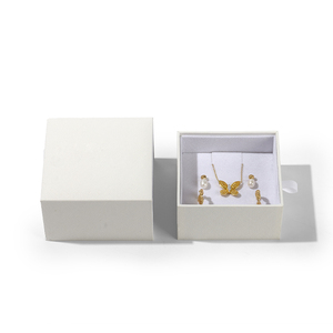 FANXI Custom Logo Cardboard Jewelry <b>Gift</b> Bags for Jewelry Packaging Necklace <b>Earrings</b> Packaging Sliding Drawer <b>Box</b> - Product Image 2