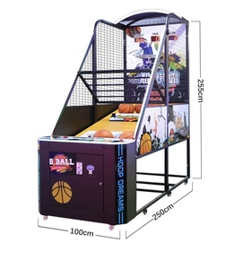 Sikke işletilen basketbol makinesi eğlence makinesi Arcade spor oyun merkezi için Metal oyun makinesi - Product Image 3