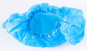 一次性加厚PE蓝色安全鞋套防水防油防尘耐磨保护 - Product Image 4