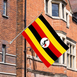 Drapeau de l'Ouganda 3x5 pieds en polyester 68D/100D, impression numérique personnalisable, anti-plis, livraison rapide d'un fournisseur fiable – Vente en gros - Product Image 6