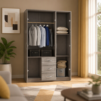 Armoire de chambre enfant 3 portes en bois murale 1200*1950*400 mm – Grande Vente