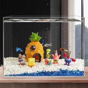 Fish Tank Paysage Pêche Chat Ensemble Complet Écologique En Plastique <span class=keywords><strong>Aquarium</strong></span> Ornements Décorations - Product Image 4