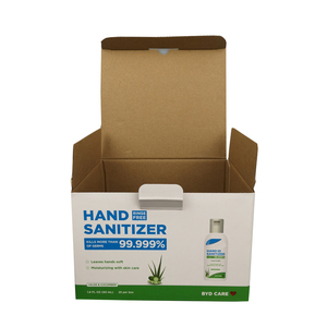 Custom Logo foldable shipping box mailing box hand sanitizer paper packaging box - Product Image 1