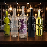 Bouteilles en verre cristal transparent en forme d'ange avec bouchon en liège, modèle 03101, couleur et logo personnalisés, pour vin, vodka, brandy - Vente en gros usine