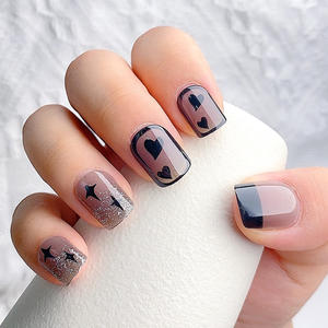 TSZS gros court carré <span class=keywords><strong>faux</strong></span> réutilisable presse sur les <span class=keywords><strong>ongles</strong></span> avec onglets adhésifs pour <span class=keywords><strong>ongles</strong></span> <span class=keywords><strong>ongles</strong></span> bricolage maison <span class=keywords><strong>ongles</strong></span> artificiels - Product Image 3