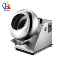 Máquina de recubrimiento de chocolate de grado alimenticio para pulido y acabado de dulces, caramelos, azúcar, snacks, cacahuetes, tabletas y frutos secos