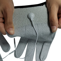 Gants de massage magnétiques conducteurs antibactériens ALLESD à dix doigts avec fibres d'argent pur