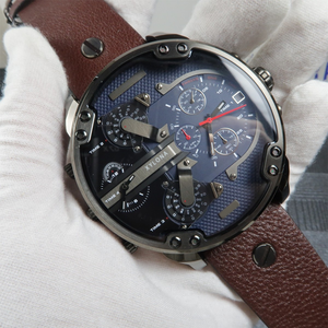 Montre de luxe à quartz pour hommes Montre de sport classique multifonction en acier inoxydable et <span class=keywords><strong>cuir</strong></span> - Product Image 4