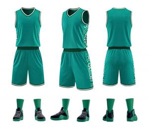 Ensemble de maillots de basket-ball personnalisés par sublimation, col en V, sans manches, uniforme d'équipe, kit sportif à séchage rapide pour l'entraînement - Product Image 6