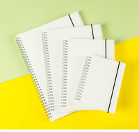 Maßgefertigtes A4 A5 B5 Spiralnotizbuch mit PP-Einband, Kariertes Gepunktetes Blanko Liniertes Drahtgebundenes Notizbuch für Schule Büro Schreibwaren