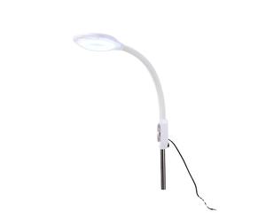 Lampe <span class=keywords><strong>Loupe</strong></span> Cosmétique LED sur Pied avec Support Réglable à 360° et Grossissement 16x pour Visage et Yeux – Prise US - Product Image 3