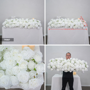 Centros de Mesa de Flores Artificiales Blancas Personalizadas para Decoración de Bodas - Product Image 2