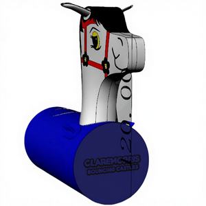 <span class=keywords><strong>Jeux</strong></span> sportifs de course de chevaux gonflables interactifs Dino en PVC et tissu Oxford personnalisables - Product Image 1