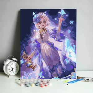 Retrato de amante de la moda, pintura al óleo DIY por números, 40*50cm, decoración Digital para sala de estar, juego de cómic, pintura decorativa periférica - Product Image 3